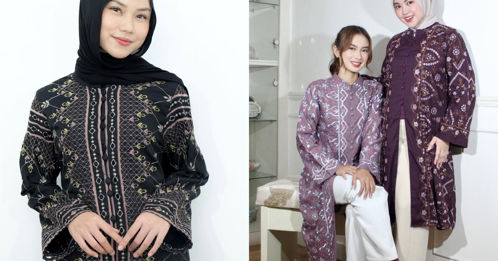 Mix and match tunik saat salat id [IG Elnisha Boutique]