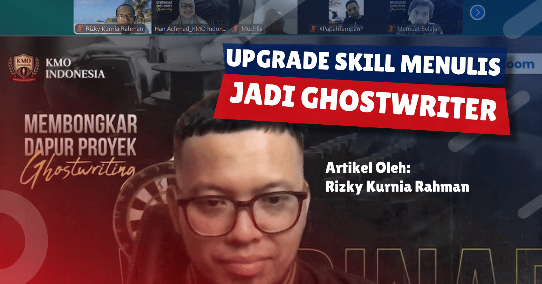 Webinar bersama Tendi Murti dan KMO Indonesia, sumber gambar: screenshot webinar dan editing pribadi