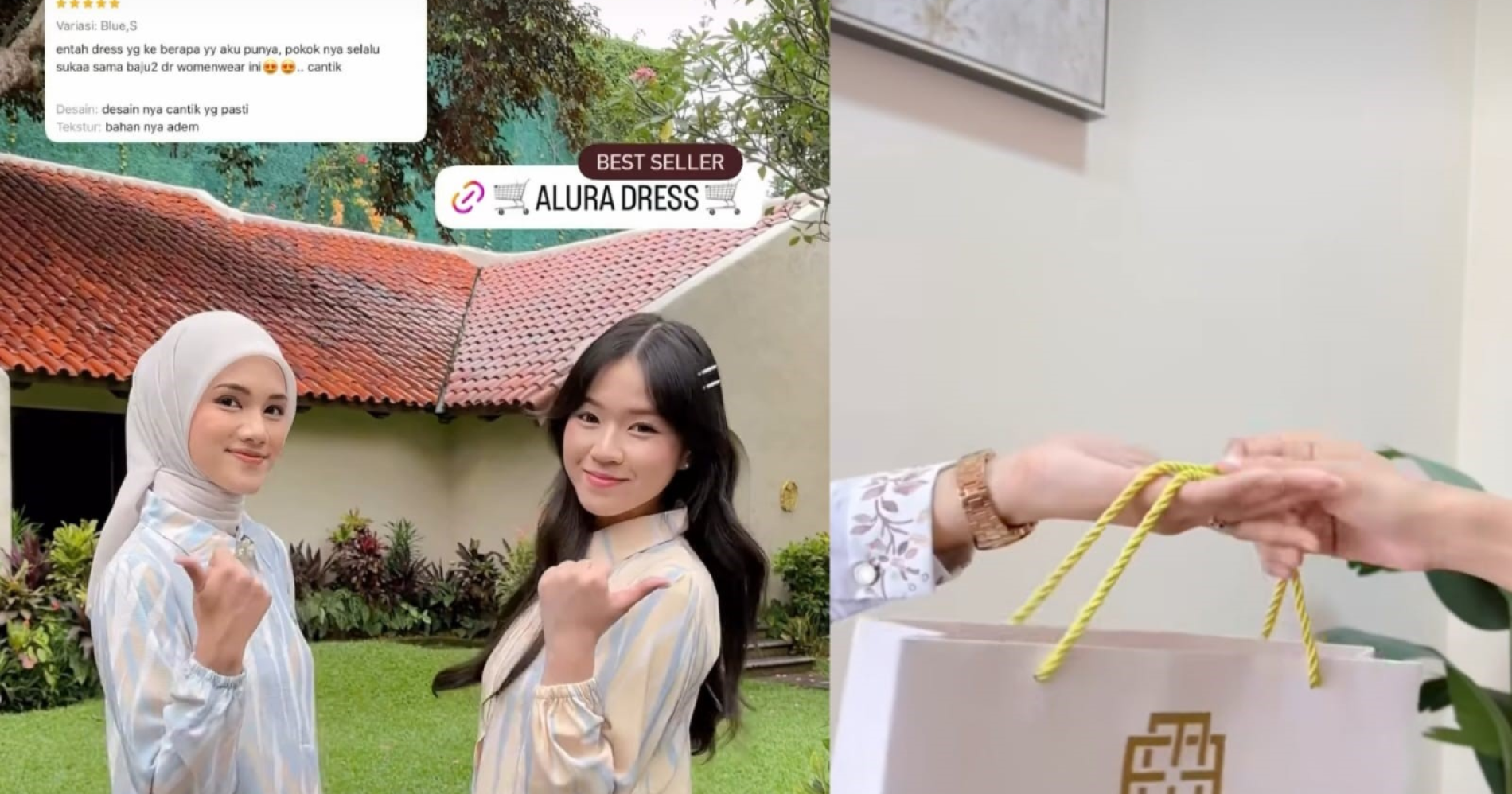 Contoh konten media sosial milik Womenwear (Sumber : Instagram Womenwear)