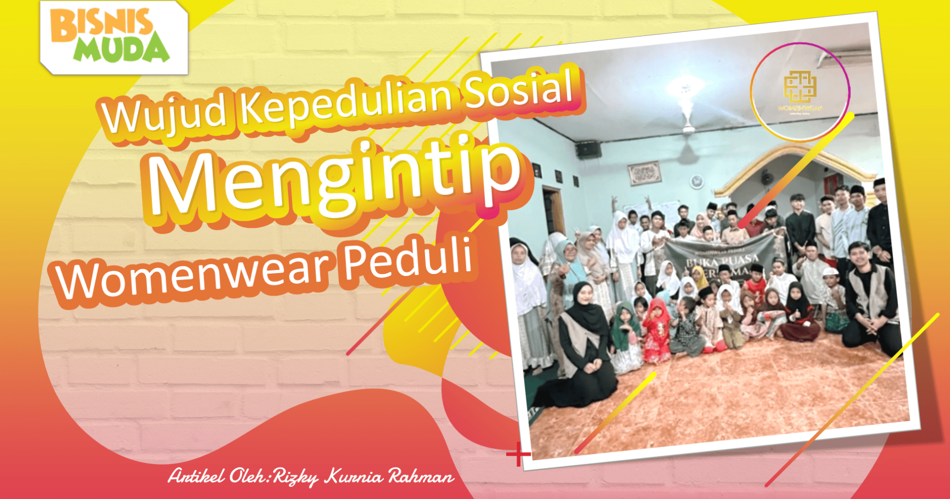 Membangun kepedulian sosial oleh Womenwear Peduli, sumber gambar: editing pribadi