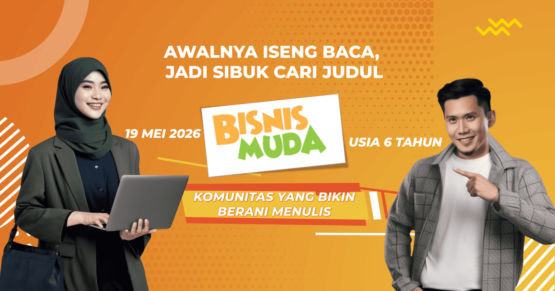Komunitas Menulis Bisnis Muda, Sumber Gambar: Editing Pribadi