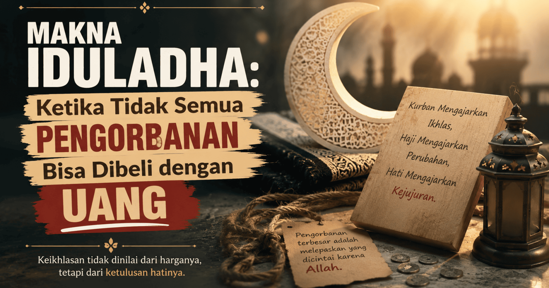 Makna Iduladha dan Pengorbanan Diri, Sumber Gambar: Editing dengan AI