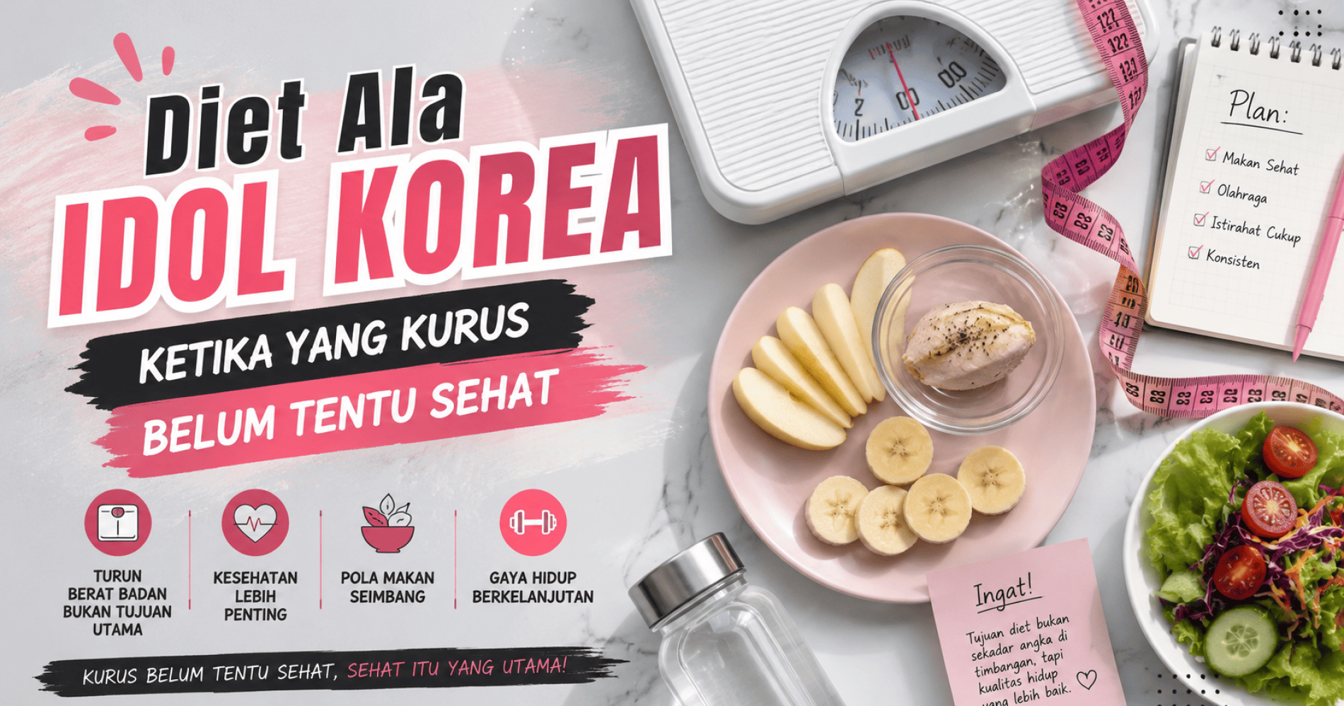Diet Ala Idol Korea, Sumber Gambar: Editing dengan AI