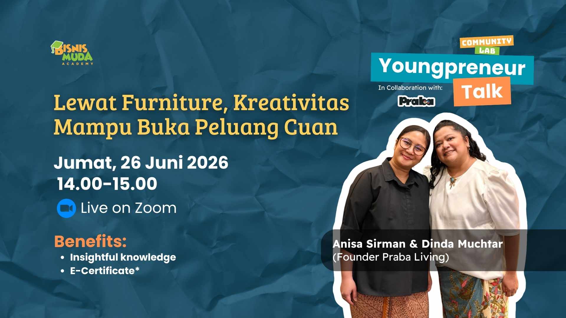 Youngppreneur Talk Bisnis Muda x Praba